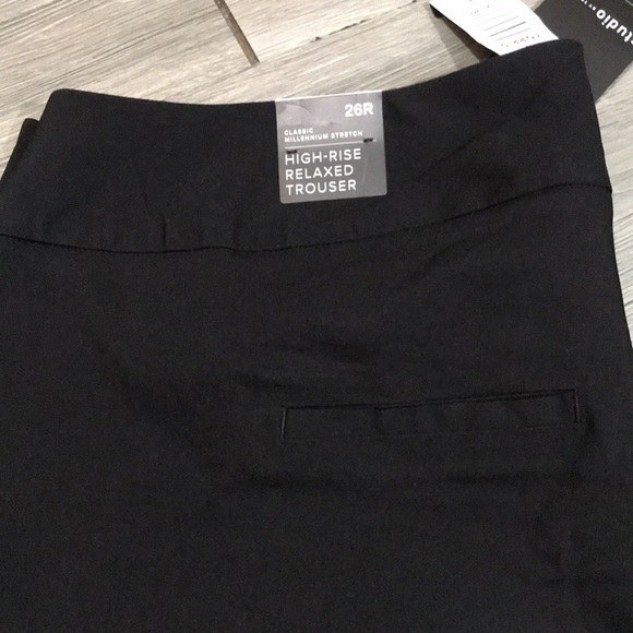 Torrid NWT Studio Black High Rise Relaxed Trousers size 26 - Picture 9 of 9